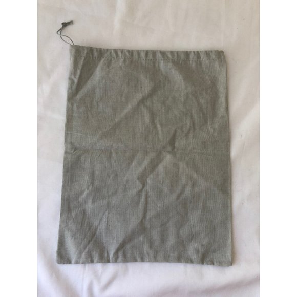 Manolo Blahnik Dust Bag Storage Cover Drawstring Gray 13.5" x 10.5" - Picture 5 of 5